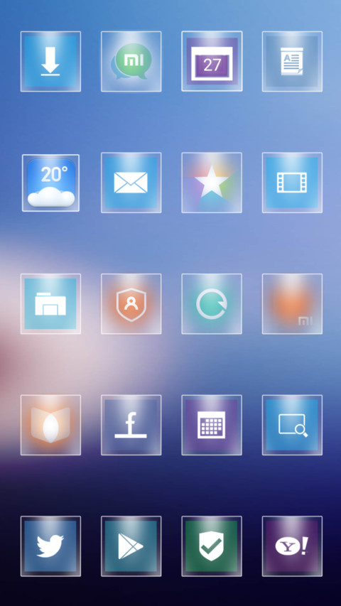 Glass UI Light screenshot