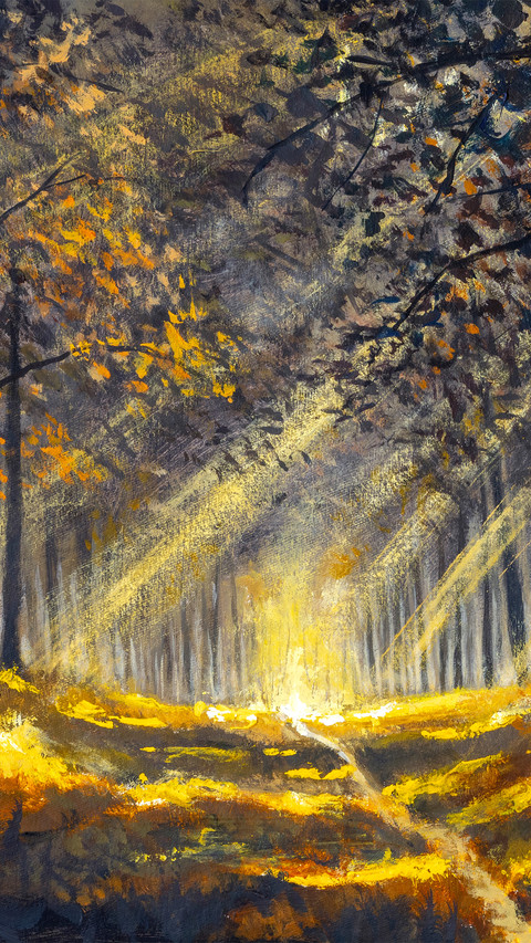 Landscape oil painting screenshot