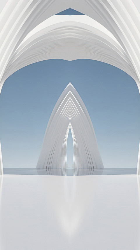 Symmetrical artificial space screenshot