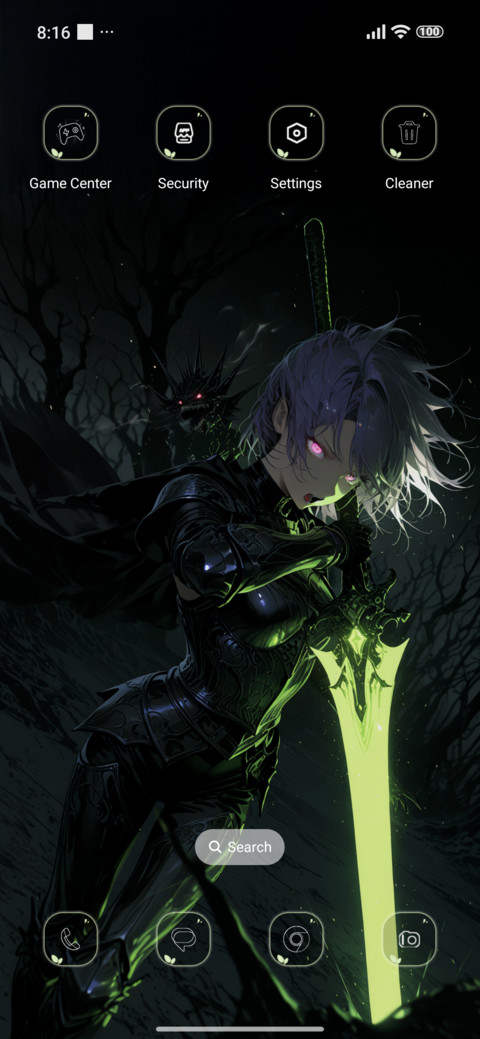 Semitransparent screenshot