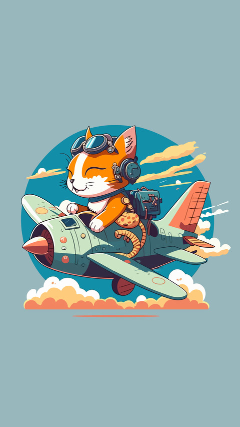 Cool cat illustration screenshot