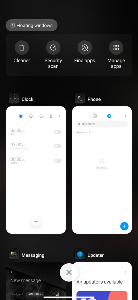 modern clock screenshot