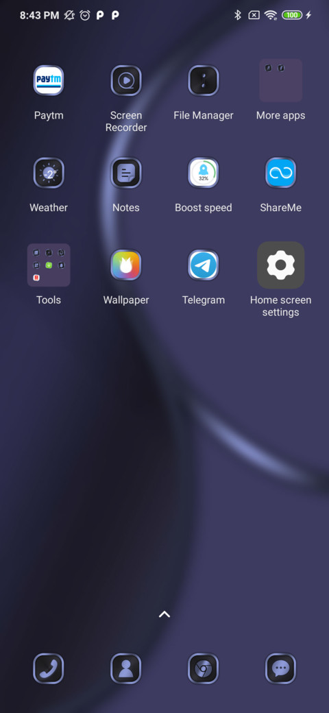 Purple-black clock screenshot