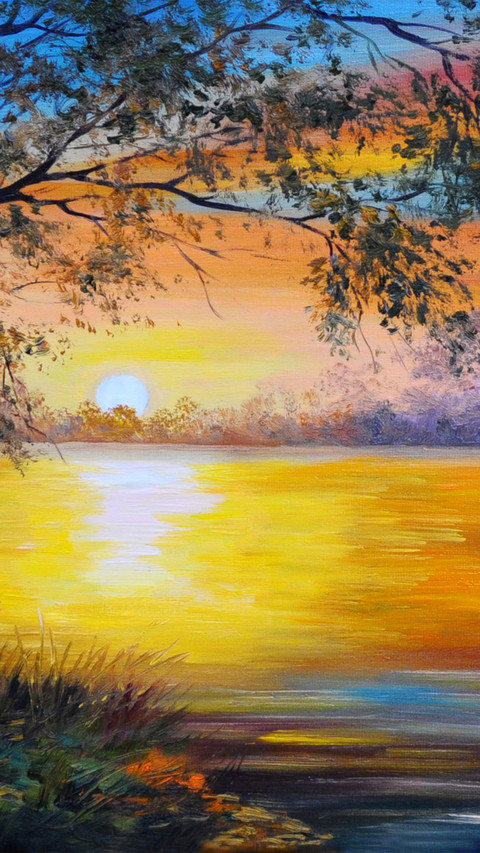 Landscape oil painting screenshot