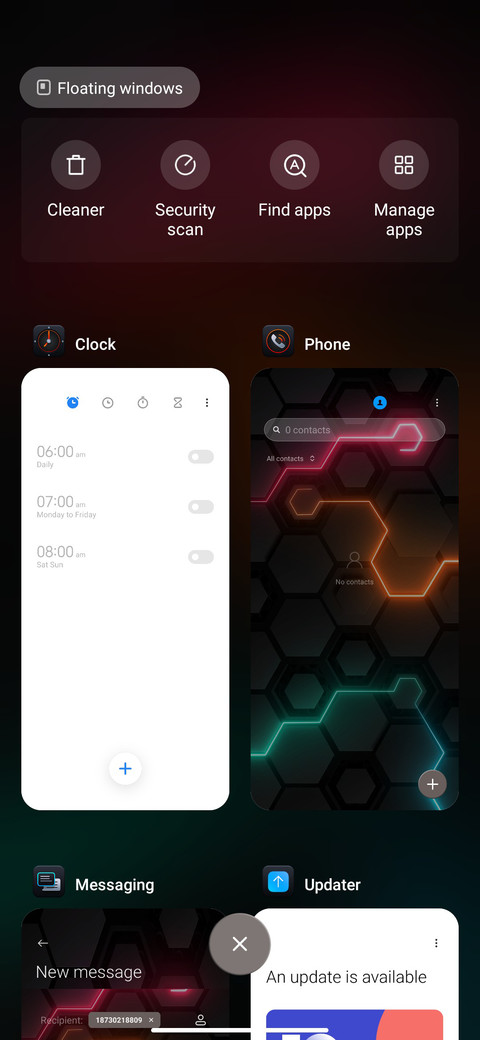Laser technology screenshot