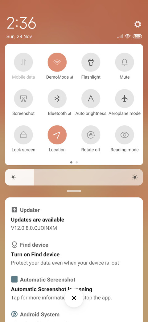 Dynamic pie face screenshot