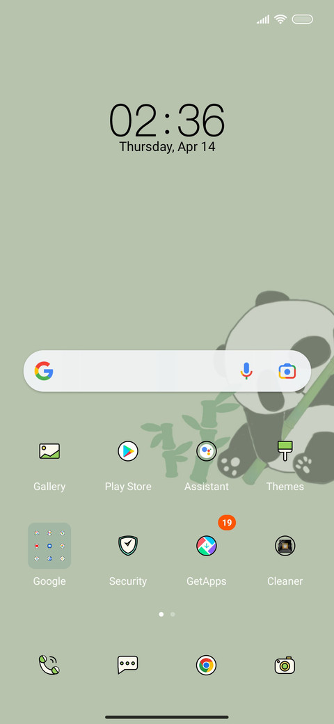 Panda panel screenshot