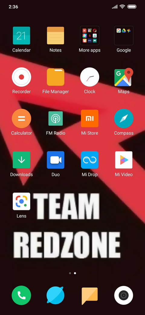 Red zone screenshot
