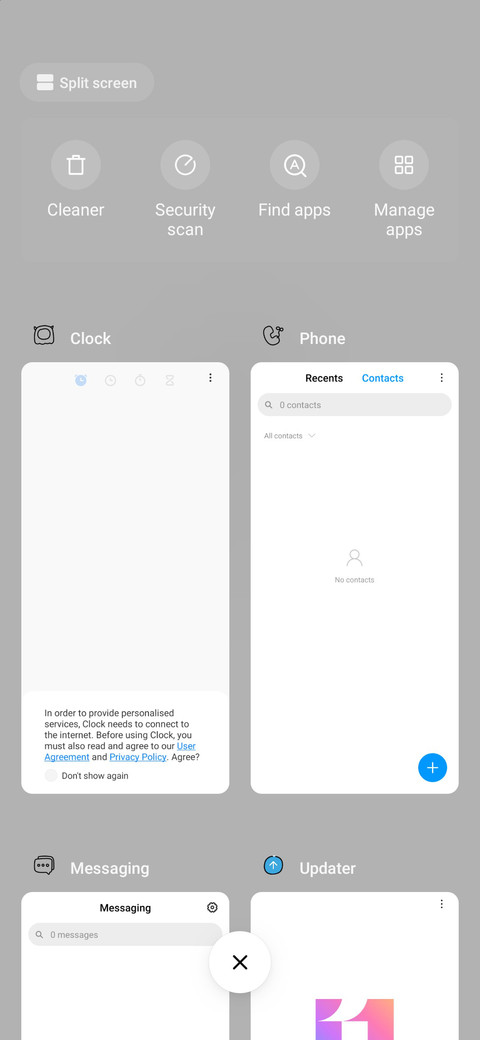 Milk calendar screenshot