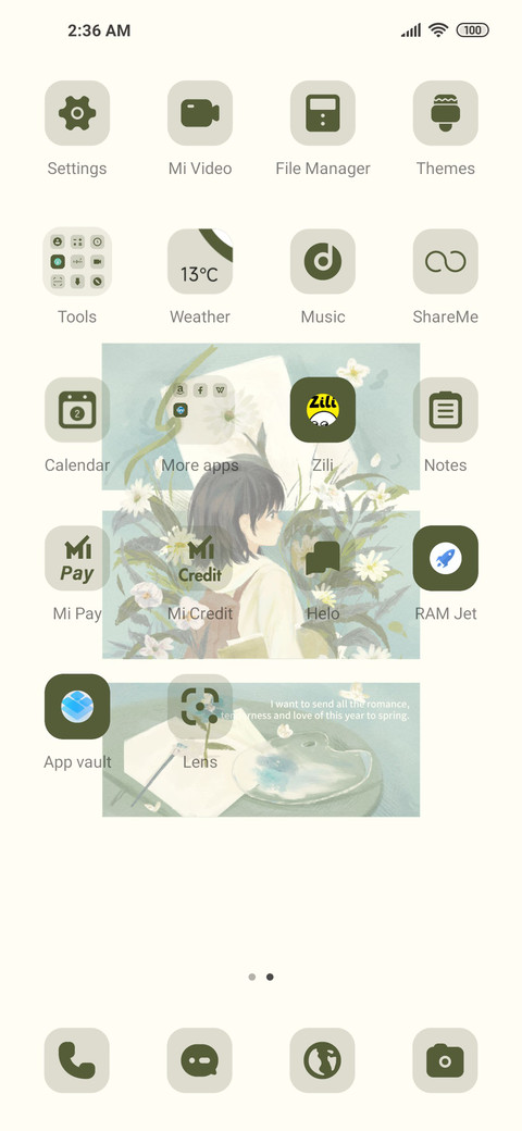Gentle spring screenshot