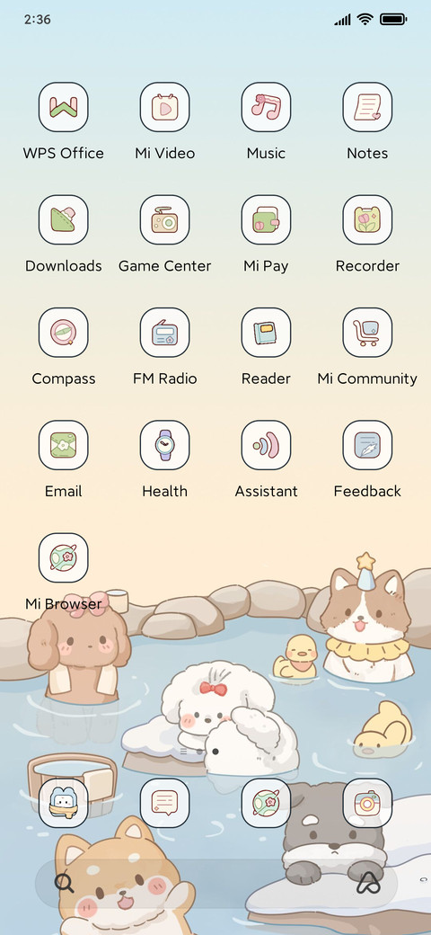 Winter spa dog kit screenshot