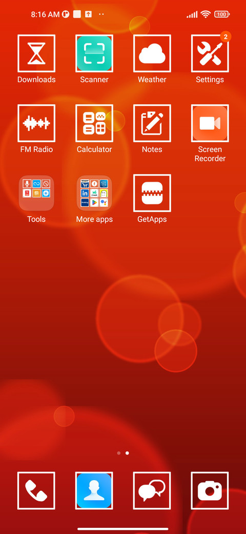 Orange Circle screenshot