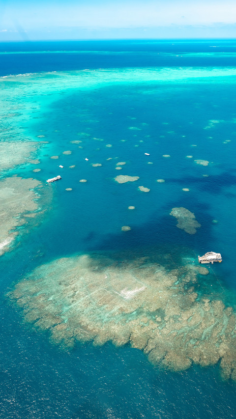 Aerial view of the great barrier reef screenshot