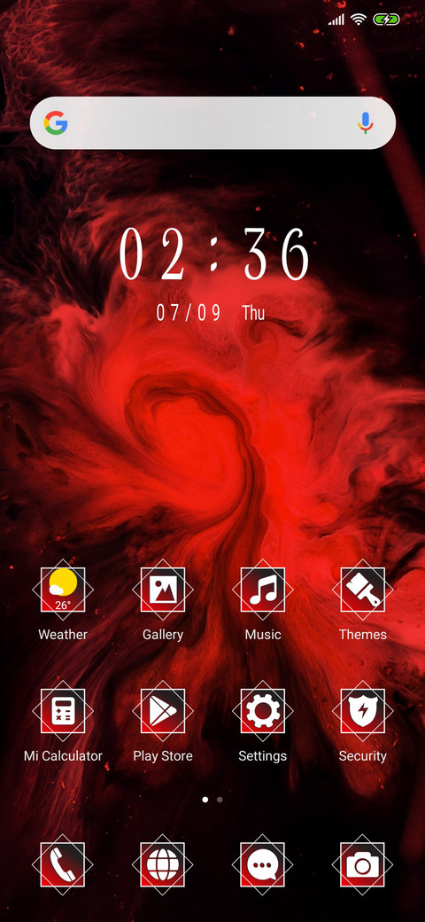 Abstract color -Red_3MDS screenshot