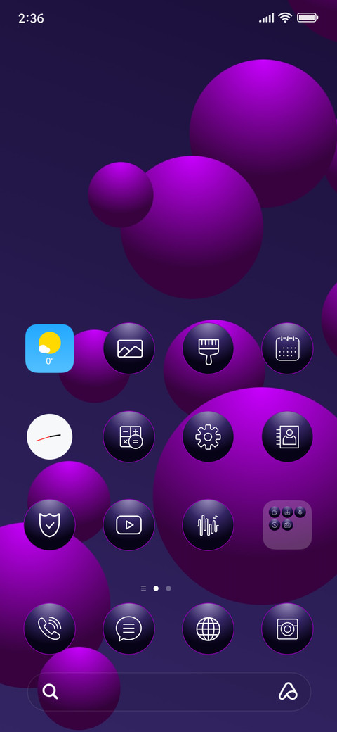 Bubbles Abstract_3MDS screenshot