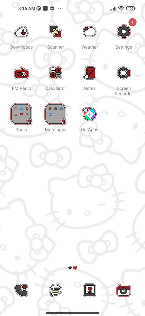 Hello Kitty red screenshot