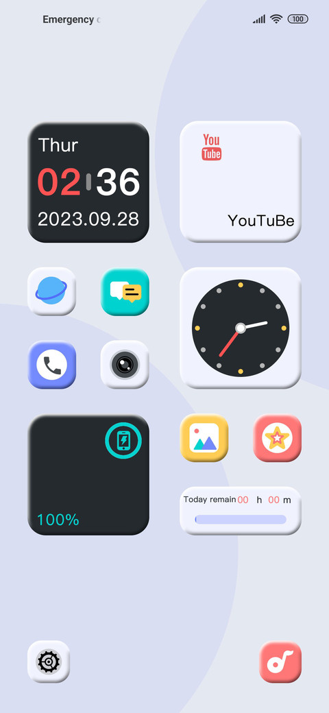 Light Simple Blue screenshot