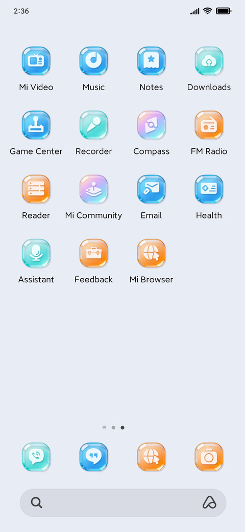 Colorful glass screenshot