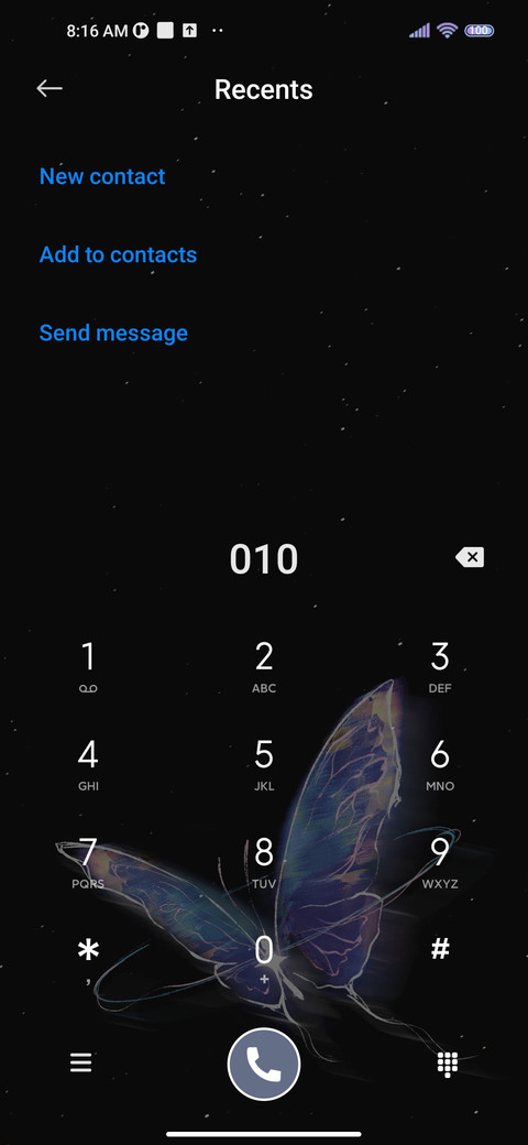 Simple butterfly screenshot