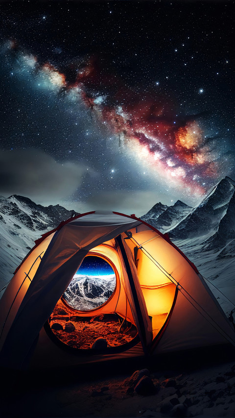 Tent under the milky way screenshot