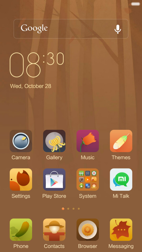 Autumn colors screenshot