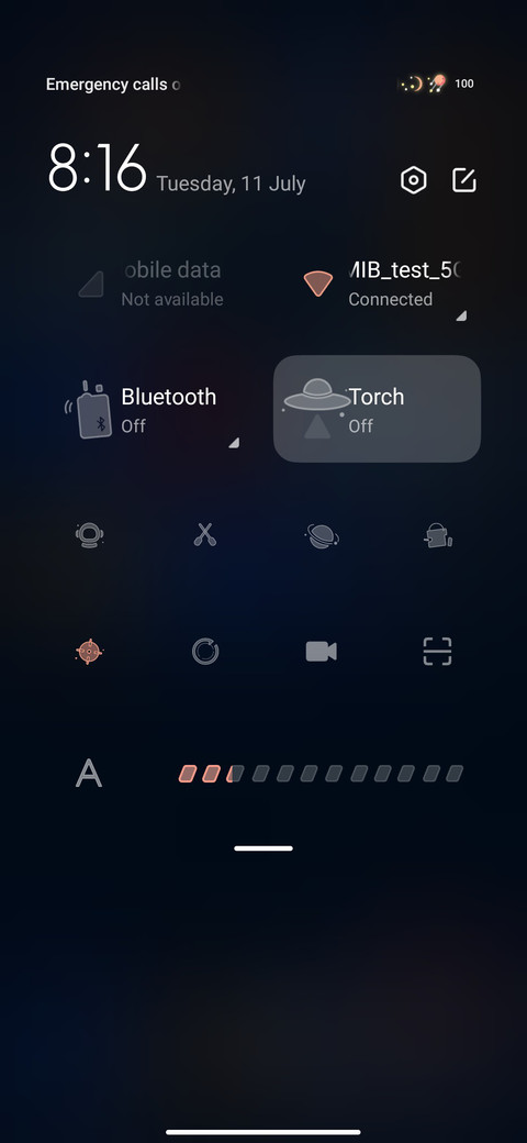 Special Status Bar screenshot