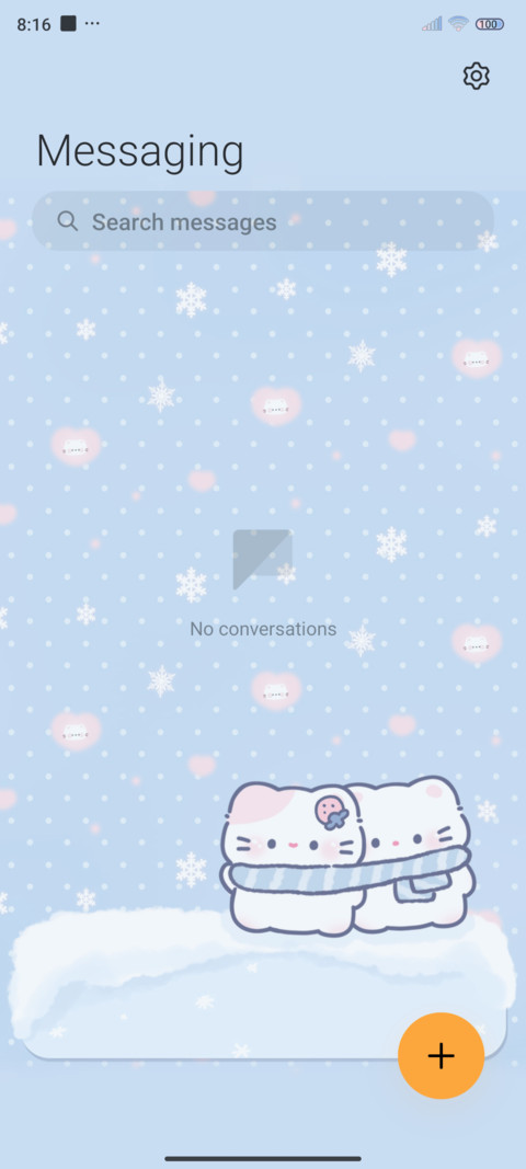 Winter day kitten screenshot