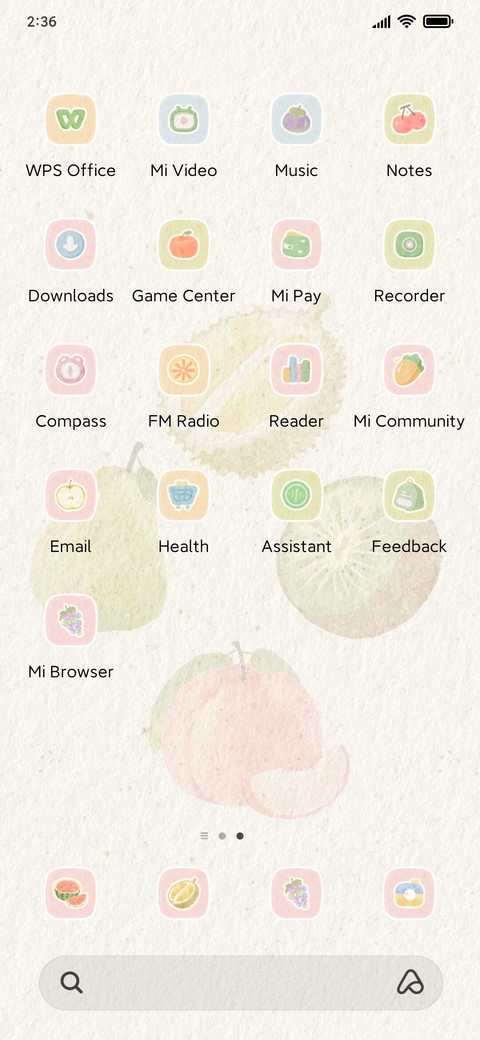 Custom fruit party screenshot
