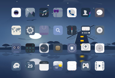Deep blue screenshot