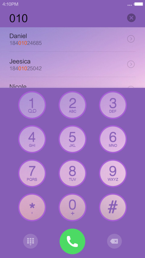 iOS weave screenshot