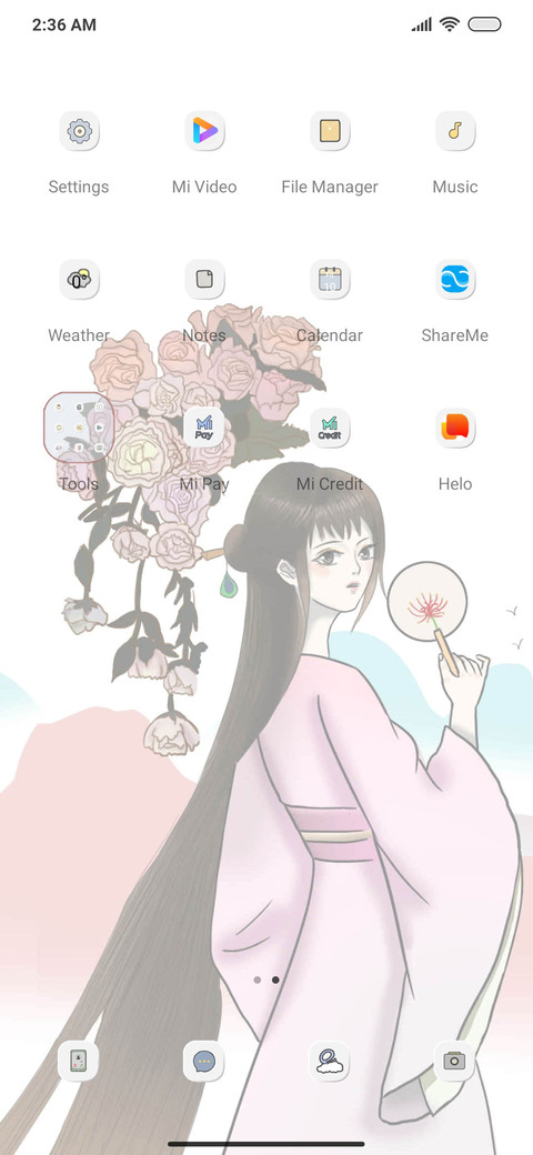 Flower on screenshot