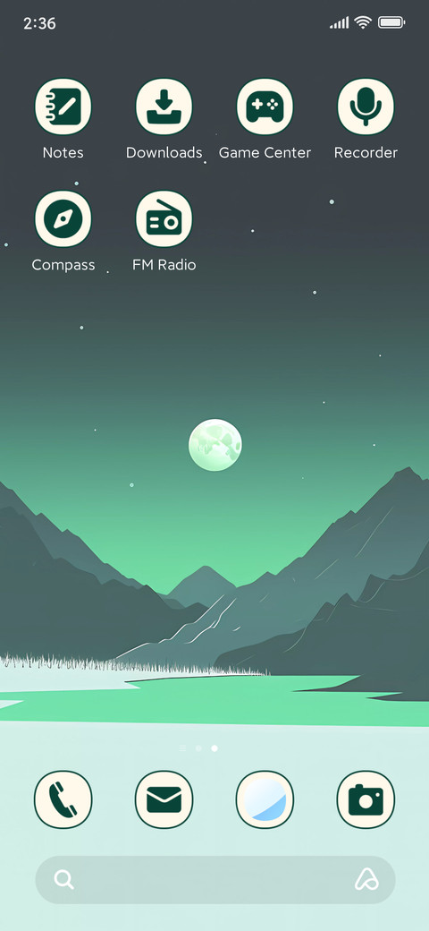 Mountain range screenshot