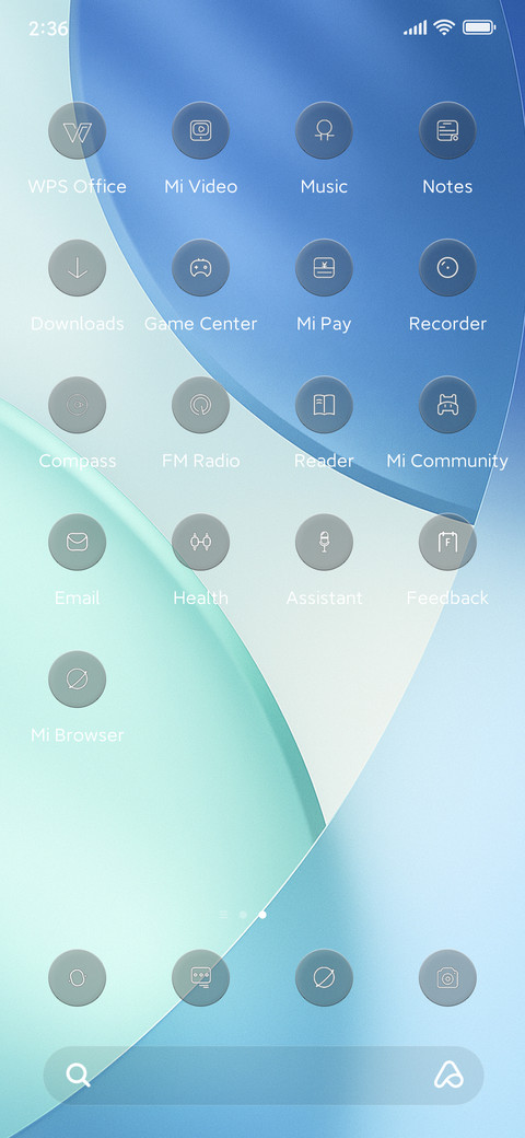 Super Phone UI screenshot