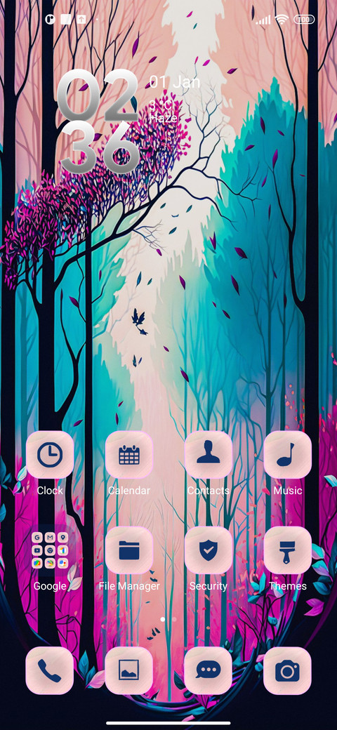 pastel trees screenshot