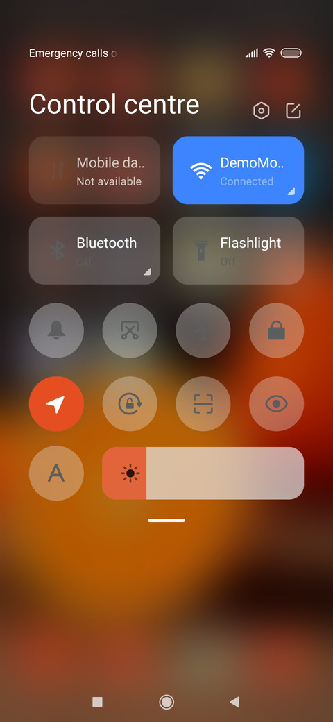 Orange screenshot