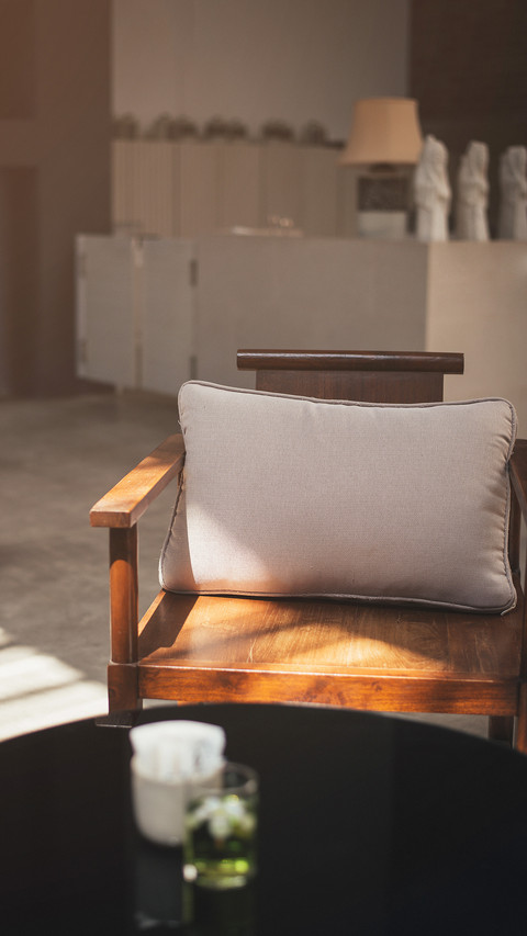 Wooden chair in luxury hotel screenshot