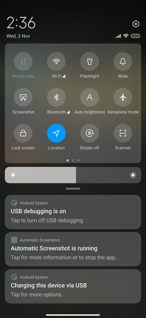 Frame clock screenshot