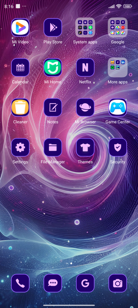 colorful galaxy screenshot
