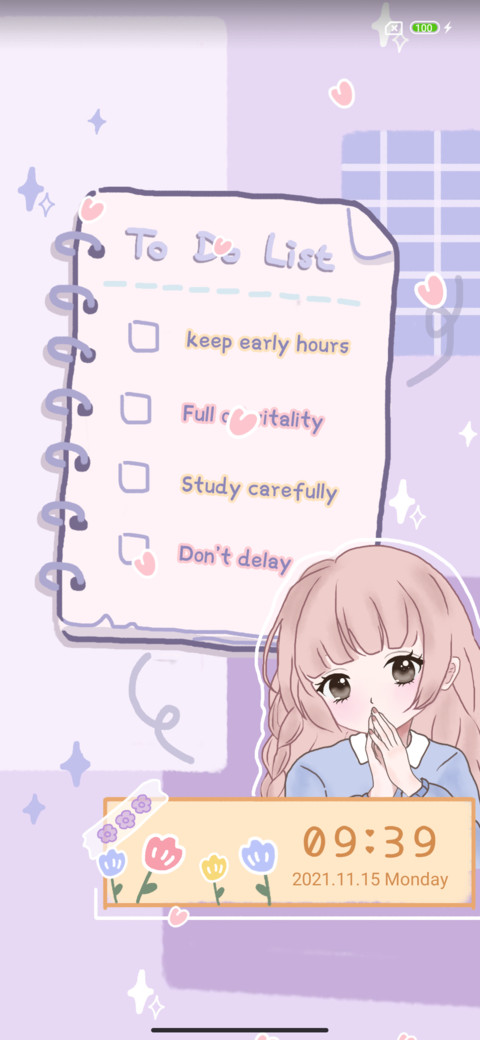 Cute hand account screenshot