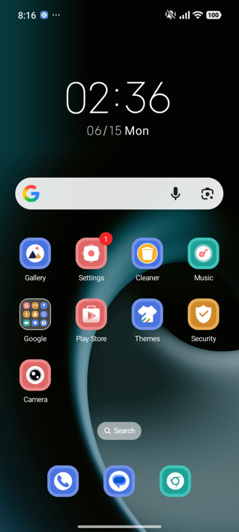 Ink Green Swirl screenshot