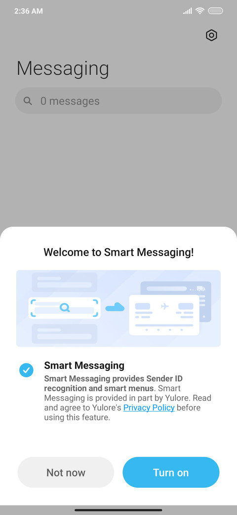 Stock Android screenshot