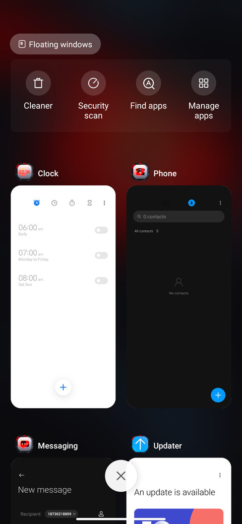 Red Black Flower screenshot