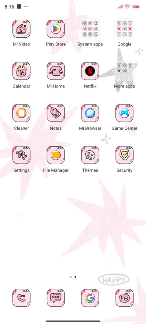 Cute doodle cat screenshot