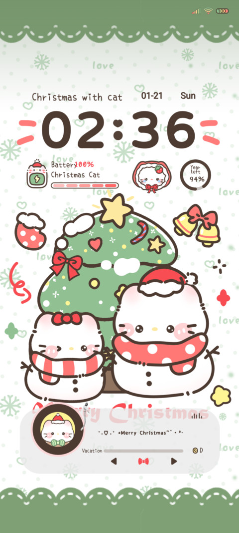 Christmas with cat screenshot