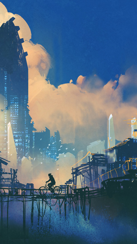 科幻城市-拍信创意 screenshot