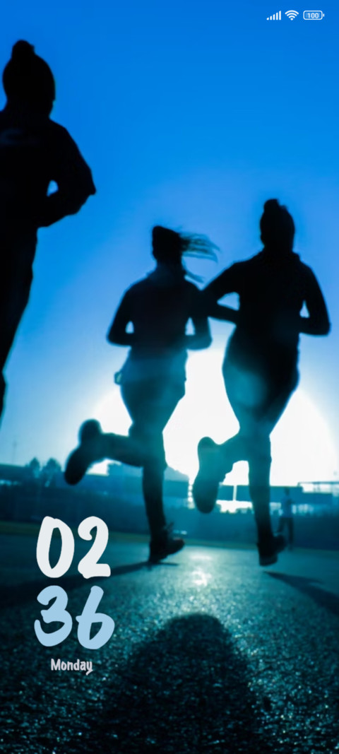 Running screenshot