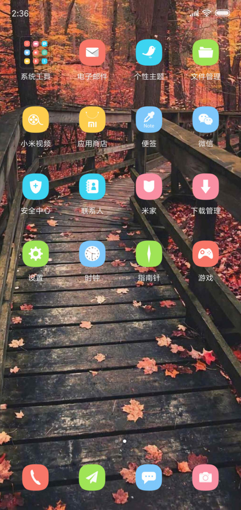 枫树叶的小道 screenshot