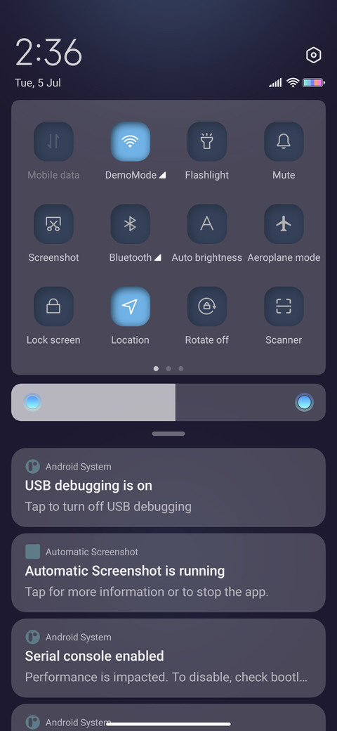 Blue [ON] screenshot