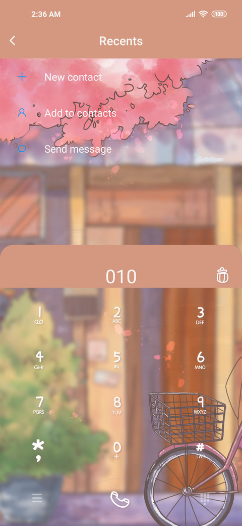 Gravity sensor screenshot
