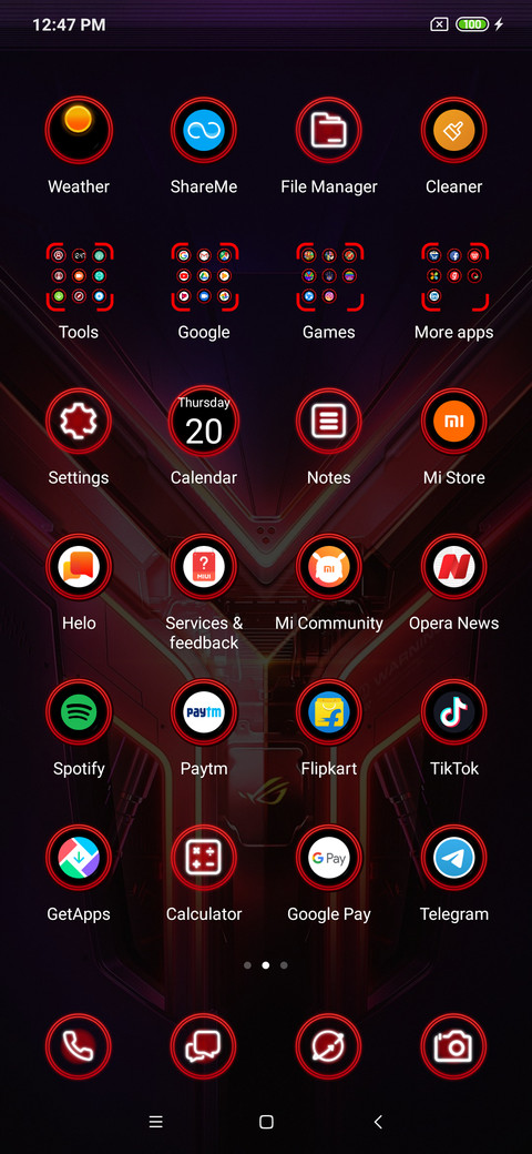 Red Rog Phone screenshot